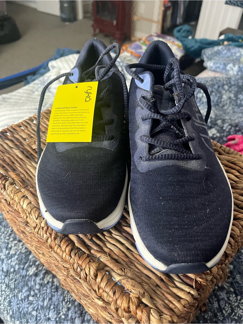Ryka Women’s Navy Athletic Lace-Up Walking Sneakers